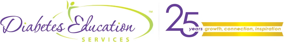 Diabetes Education Services 25 years anniversary logo