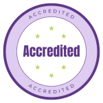 Accredited badge with stars