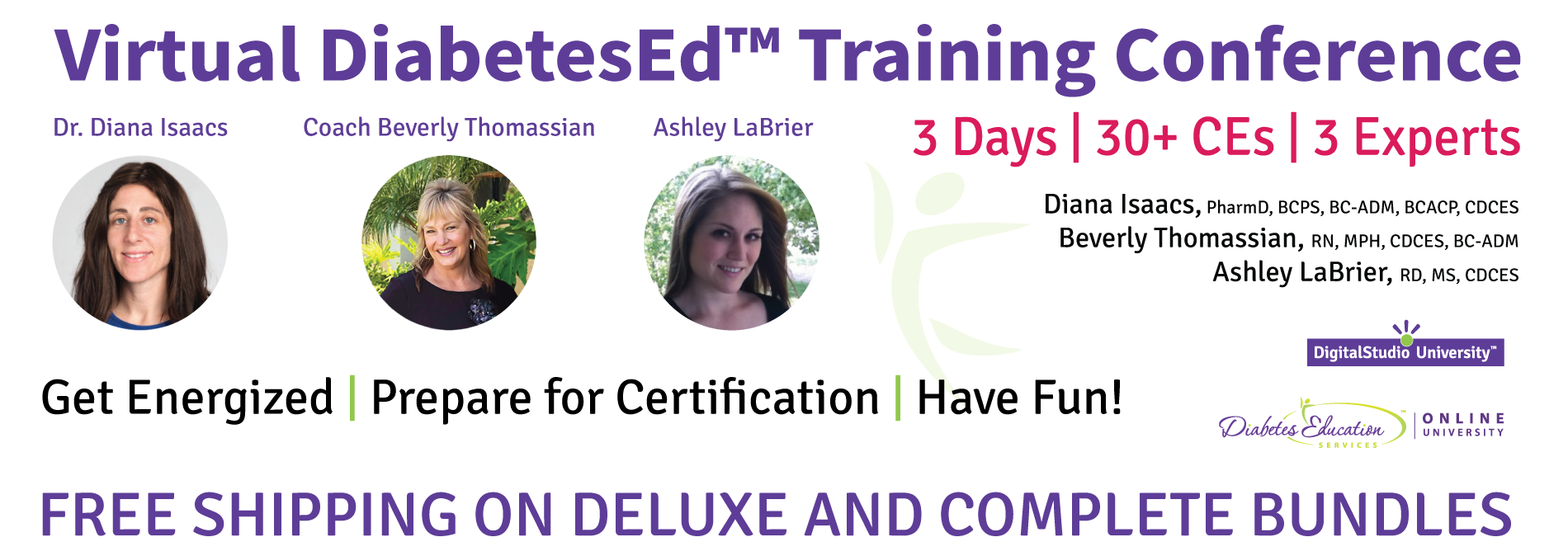 Virtual DiabetesEd Training Conference, 3 days, 30+ CEs.