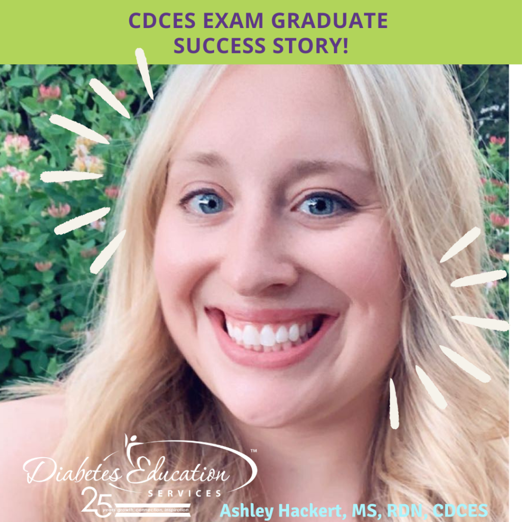CDCES exam graduate success story.