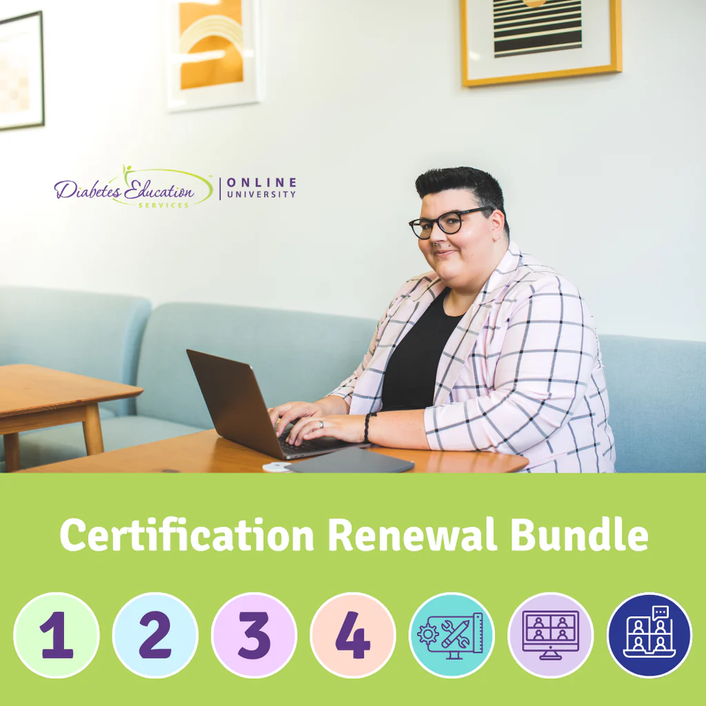 Diabetes certification renewal bundle.