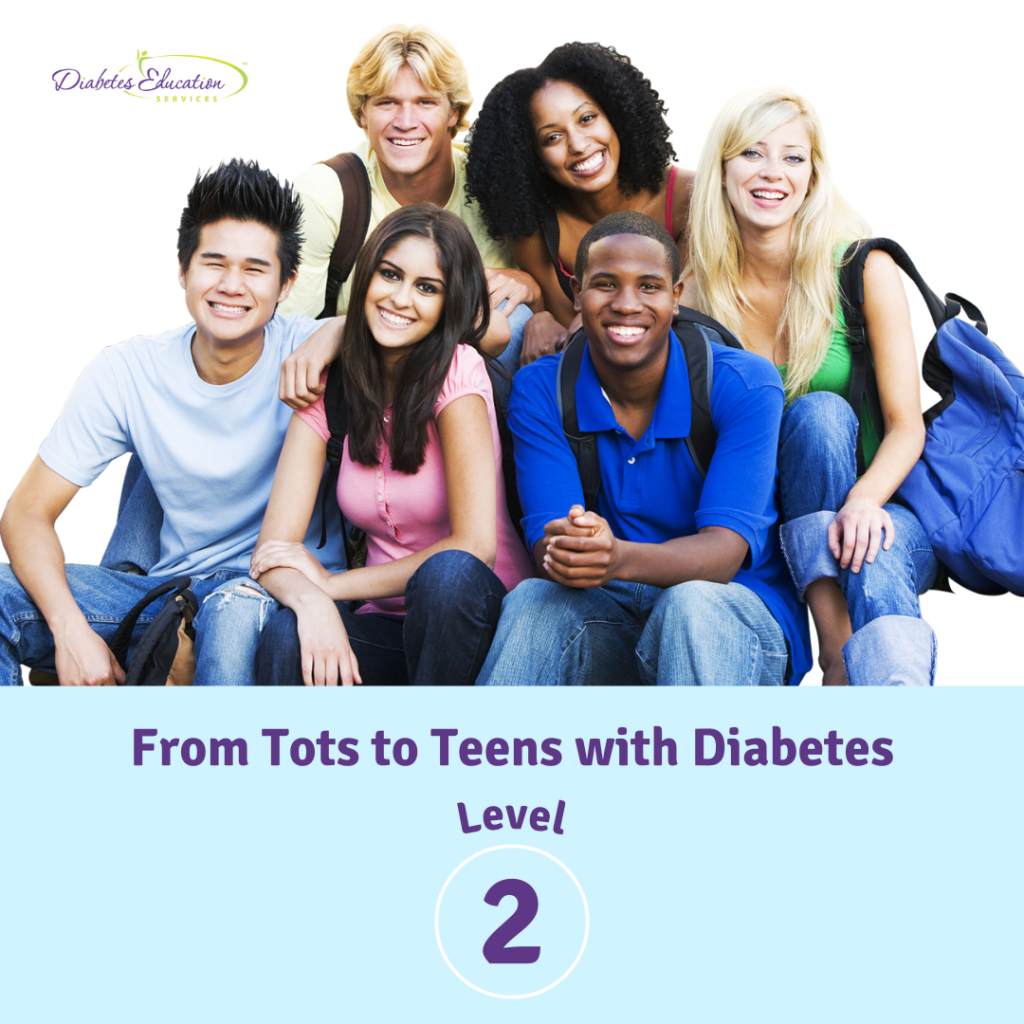 Smiling teens promoting diabetes education program.