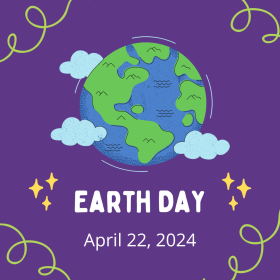 Blue Green Illustration Earth Day Instagram Post